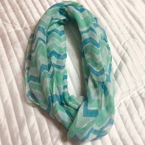 Mint and Blue Infinity Scarf (4/$10, 10/$20)
